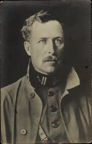 Ak König Albert I. von Belgien, Portrait in Uniform