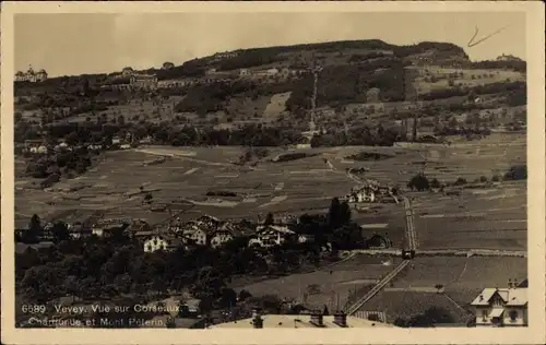 Ak Vevey Kanton Waadt, Corseaux, Chardonne, Mont Pelerin