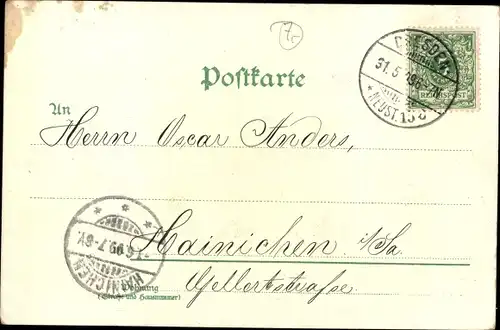 Litho Dresden Altstadt, Kgl. Belvedere, Kgl. Hoftheater, König Johann Denkmal