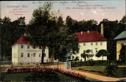 Ak Liegau Augustusbad Radeberg in Sachsen, Altes Herrenhaus, Radeberger Haus