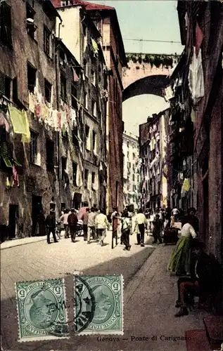 Ak Genova Genua Liguria, Ponte di Carignano