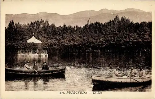 Ak Puigcerda Katalonien, Le Lac