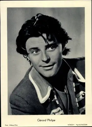 Ak Schauspieler Gérard Philipe, Portrait