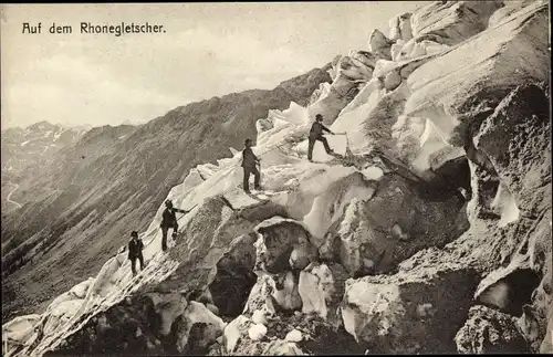Ak Kt Wallis Schweiz, Rhonegletscher