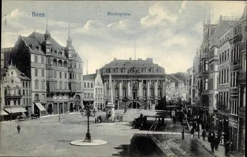 Ak Bonn am Rhein, Marktplatz, Denkmal