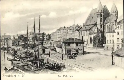 Ak Frankfurt am Main, Am Fahrtor