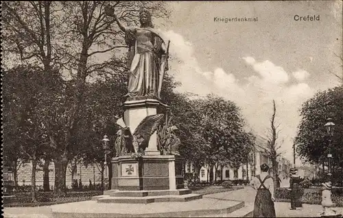 Ak Krefeld am Niederrhein, Kriegerdenkmal