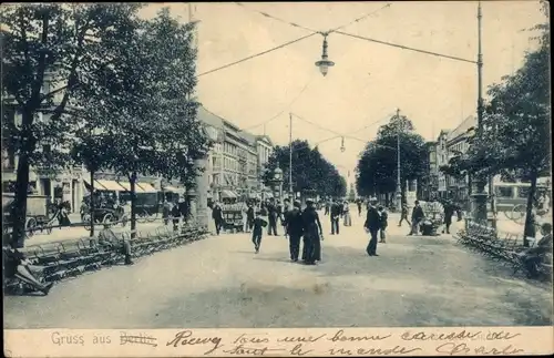 Ak Berlin Mitte, Straßenpartie, Unter den Linden, Fußgänger