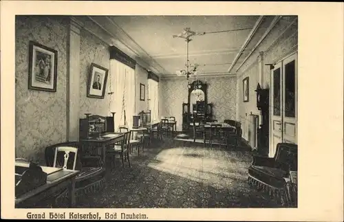 Ak Bad Nauheim in Hessen, Grand Hotel Kaiserhof, Inneres