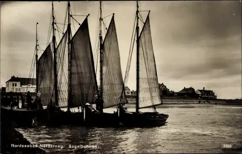 Ak Norderney in Ostfriesland, Segelbuhnen