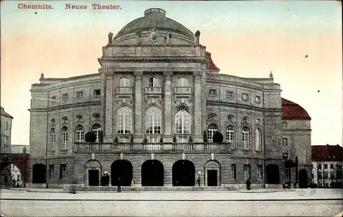 Ak Chemnitz in Sachsen, Neues Theater