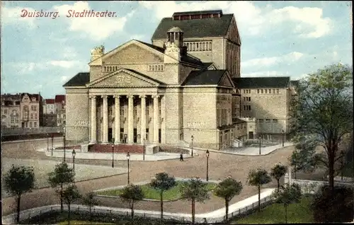 Ak Duisburg im Ruhrgebiet, Stadttheater