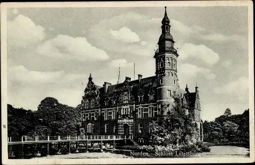 Ak Norden Ostfriesland, Schloss Lütetsburg