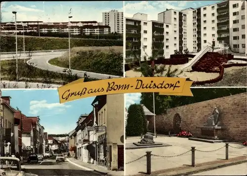 Ak Duisdorf Bonn am Rhein, Ortsansichten, Denkmal