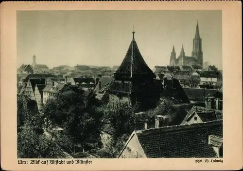 Ak Ulm an der Donau, Altstadt und Münster