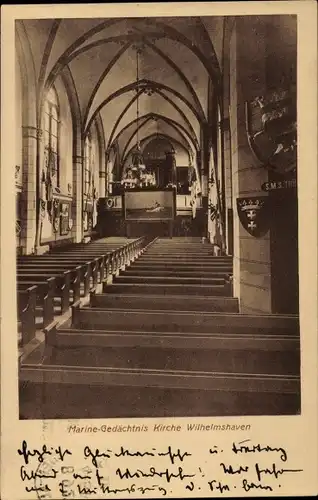 Ak Wilhelmshaven in Niedersachsen, Marine Gedächtniskirche