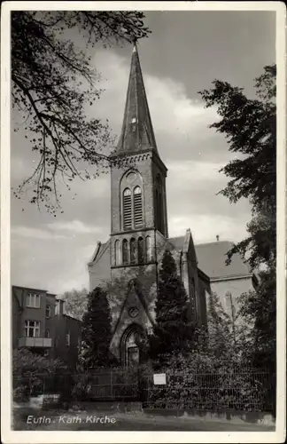 Ak Eutin in Ostholstein, kath. Kirche