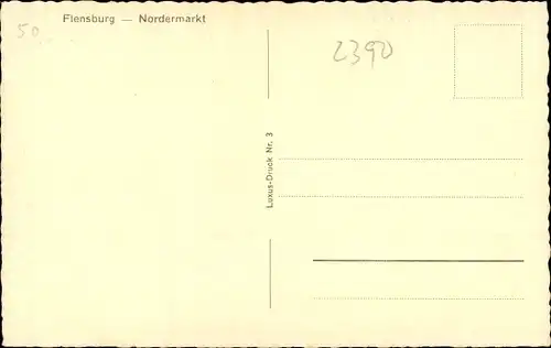 Ak Flensburg in Schleswig Holstein, Nordermarkt