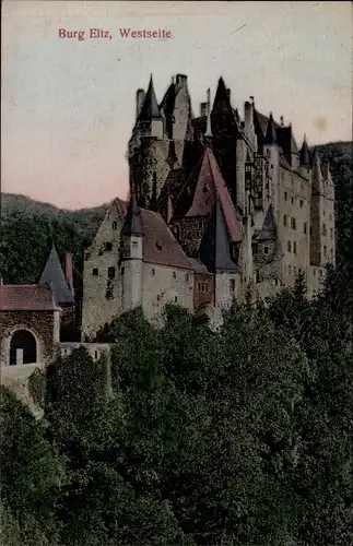 Ak Wierschem an der Mosel, Burg Eltz, Westseite