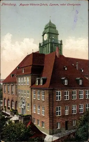 Ak Flensburg in Schleswig Holstein, Auguste-Viktoria-Schule. Lyceum, Oberlyceum