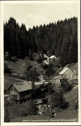 Ak Breitnau im Schwarzwald, Höllental, Obere Ravennaschlucht