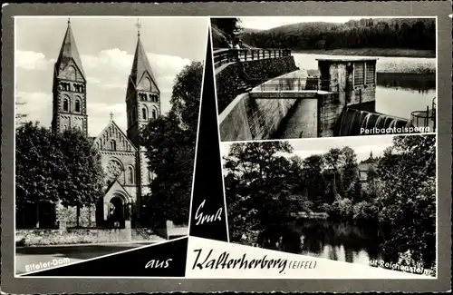 Ak Kalterherberg Monschau Montjoie in der Eifel, Eifeler-Dom, Perlbachtalsperre