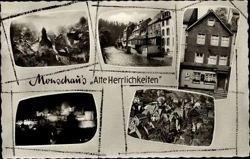 Ak Monschau Montjoie in der Eifel, Hotel Alte Herrlichkeiten, Ortsansichten