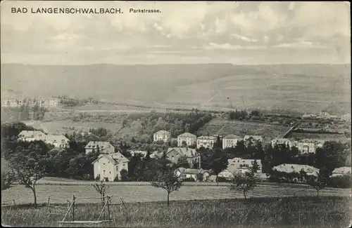 Ak Langenschwalbach Bad Schwalbach im Taunus, Parkstraße, Panorama