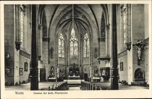 Ak Werth Isselburg, Inneres der Kath. Pfarrkirche