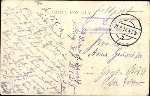 Ak București Bukarest Rumänien, Hauptpost