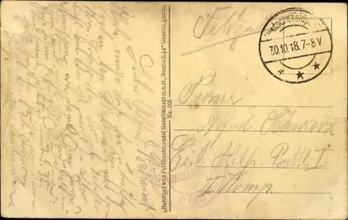 Ak București Bukarest Rumänien, Hauptpostamt