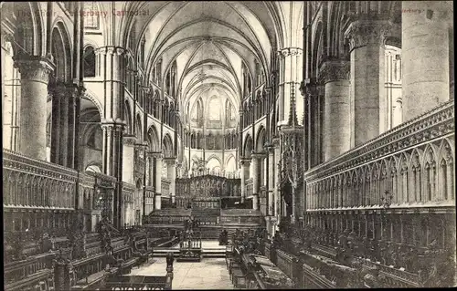 Ak Canterbury Kent England, Cathedral, The Chor