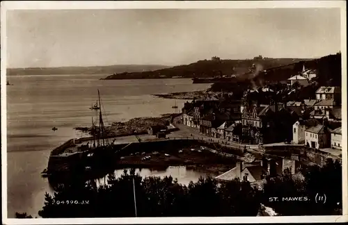 Ak Saint Mawes Cornwall, Panorama