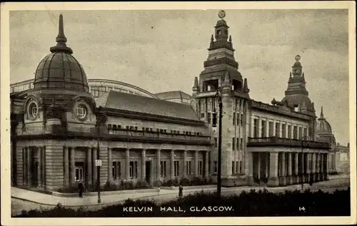 Ak Glasgow Schottland, Kelvin Hall