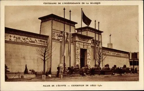 Ak Liège Lüttich Wallonien, Exposition, Weltausstellung 1930, Palais de l'Égypte