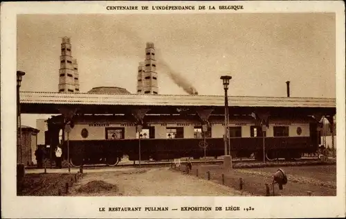 Ak Liège Lüttich Wallonien, Exposition, Weltausstellung 1930, Restaurant Pullman