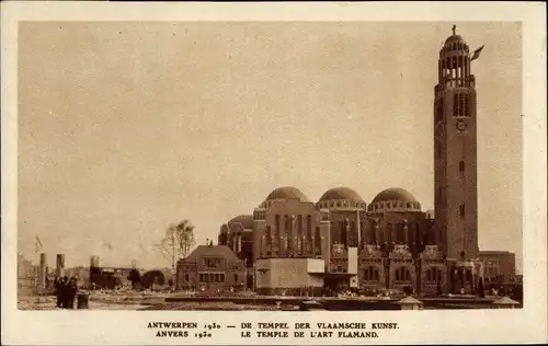 Ak Anvers Antwerpen, Wereldtentoonstelling, Exposition, Weltausstellung 1930 Temple de l'Art Flamand