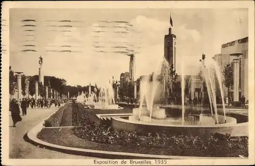 Ak Bruxelles Brüssel, Exposition, Weltausstellung 1935, Vue d'Ensemble