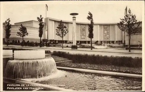 Ak Bruxelles Brüssel, Exposition 1935, Weltausstellung, Pavillon de la France Métropolitaine