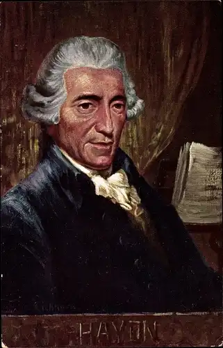 Künstler Ak Eichhorn, Joseph Haydn, Österreichischer Komponist, Wiener Klassik, Portrait