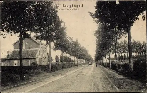 Ak Bourg Leopold Leopoldsburg Flandern Limburg, Chaussée d'Anvers