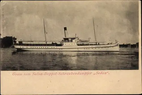 Ak Salon-Doppel-Schraubendampfer Sedan, Salondampfer