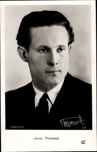 Ak Pilot Jean Mermoz, Flugpionier, Portrait