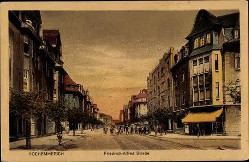 Ak Hochemmerich Duisburg im Ruhrgebiet, Friedrich Alfred Straße