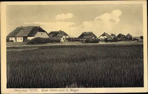 Ak Vitte Insel Hiddensee, Ortsansicht