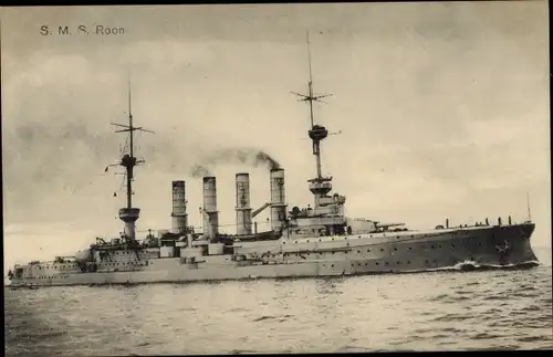 Ak Deutsches Kriegsschiff, SMS Roon, Kaiserliche Marine