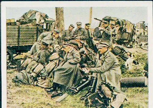 Sammelbild Der Weltkrieg 1918, Die letzten Kampfhandlungen Nr. 209, Rückzugskämpfe