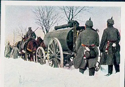 Sammelbild Der Weltkrieg 1914 Russland, Serbien, Türkei Nr. 33 Kolonne im Schnee