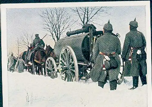 Sammelbild Der Weltkrieg 1914 Russland, Serbien, Türkei Nr. 33 Kolonne im Schnee