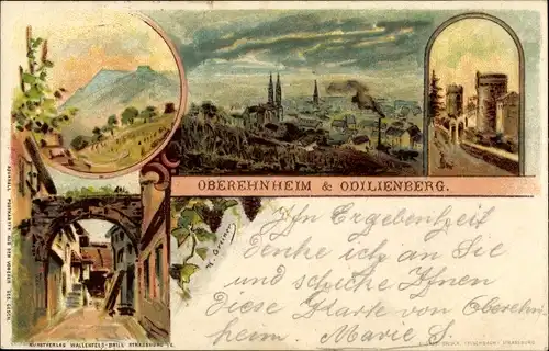 Künstler Litho Greiner, Obernai Oberehnheim Elsass Bas Rhin, Odilienberg, Mont Ste Odile